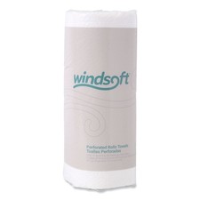 Windsoft 122085RL 11 in. x 8.5 in. 2-Ply Kitchen Roll Towels - WT (1 RL) New