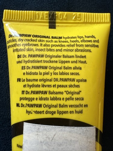 Dr PawPaw Multipurpose Soothing Balm With Natural PawPaw 25ml / Original Balm - Picture 2 of 3