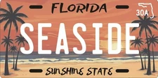 The Beaches of 30A Florida  License Plate - Seaside, Destin, Panama City, etc.