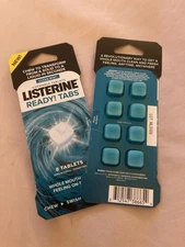 NIB Listerine Ready Tabs- Chewable Tabs Clean Mint Pack Of 2 (16ct)
