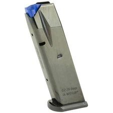 Mecgar 10 Rounds 9 mm Luger Pistol Magazine For CZ 75B / 85B, Blued - MGCZ7510B