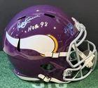 Paul Krause Signed Vikings Full Size Replica Speed Helmet HOF 98 Auto COA