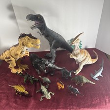 Vintage Toy Dinosaur Lot of 14 - Lots to Play With 
