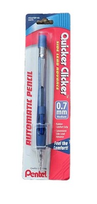 Vintage Pentel Quicker Clicker 0.7 mm Fine Automatic Mechanical Pencil Blue New 