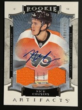 2015-16 UD Artifacts Jerseys Autographs #171 Nick Cousins RC /125 Flyers