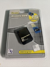 Sony PlayStation 1 PS1 Memory Card With Bonus Case Holder - SEALED IN PACKAGE 