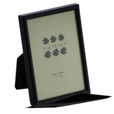 Sixtrees Cambourne 3-400 Slimline Satin Black Metal Photo frames 3x2- 10x8 inch.