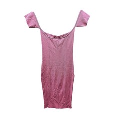 Bar III Sugar Rush Ribbed Bodycon Mini Dress Womens S Berry Pink NWT Party Sexy