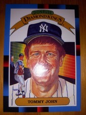 1988 Donruss Diamond Kings Tommy John New York Yankees Baseball Team NY Card #17