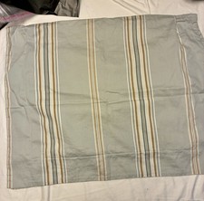 Pillow Shams Set Blue with Stripes 100 Cotton King Size Pillow Shams