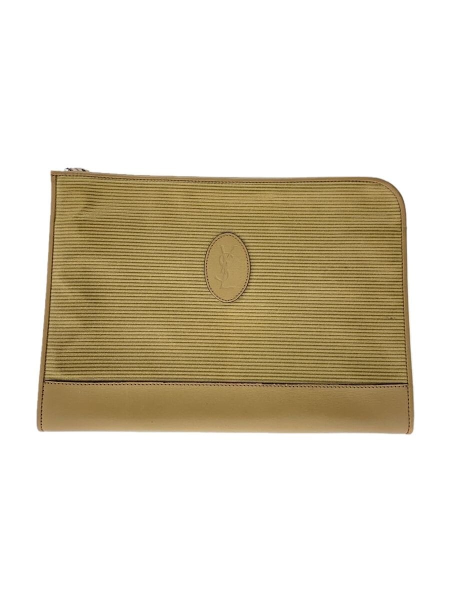 YVES SAINT LAURENT s borsa pelle BEG tinta unita