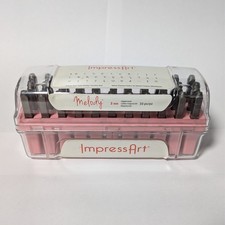 ImpressArt 33-Piece Deluxe Uppercase Alphabet Stamp MELODY 3mm 