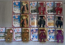 TY Beanie Babies 1999 McDonald's International Bears II Set Of 10 SEALED