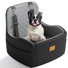Dog car seat for small/medium dogs under 35lbs detachable  washable elevated