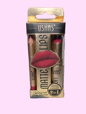 Women's USHAS Red Gold Lipstick & Lipliner Set One Size
