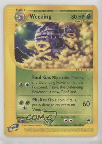 Weezing Pokemon e-Card Series Expedition #70 2002
