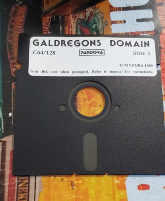 Galdregons Domain (Pandora 1988) Commodore 64 (Disk) works classic 8-bit game