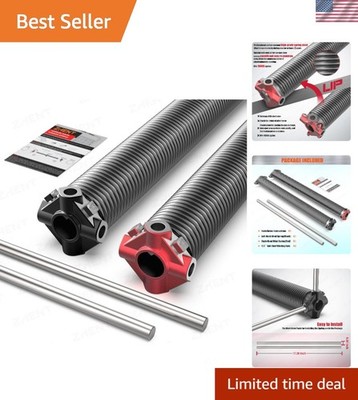 Reliable Garage Door Torsion Springs 2'' Pair - Ideal for 7' or 8' Doors