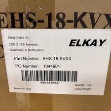 Elkay EHS-18-KV 18" Wall Mounted Single Basin Stainless Steel Sink - Knee Valve