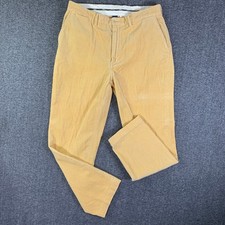 Vintage Polo Ralph Lauren Corduroy Pants Men 36x32 Yellow 90  s Baggy Wide