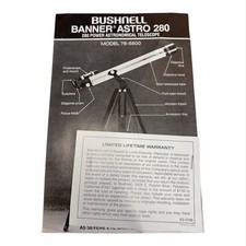 Bushnell Banner Astro 280 Telescope 78-5500 Open Box Complete Made in Japan