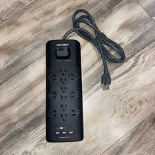 HOLSEM 12 Outlets Surge Protector Power Strip 3 Smart USB Charging Ports NEW