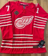 Hockey Jersey – Detroit –Centennial (Example Photo, multiple players avail.)