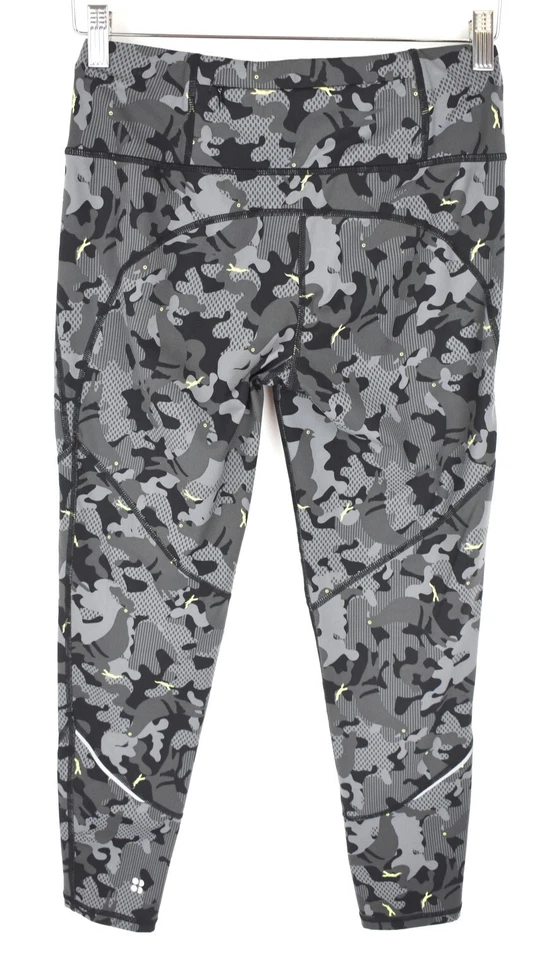 SWEATY BETTY The Power Leggings Para Mujer PEQUEÑOS Capri Elásticos Deportivos Bolsillo con Cremallera Foto 2 de 4