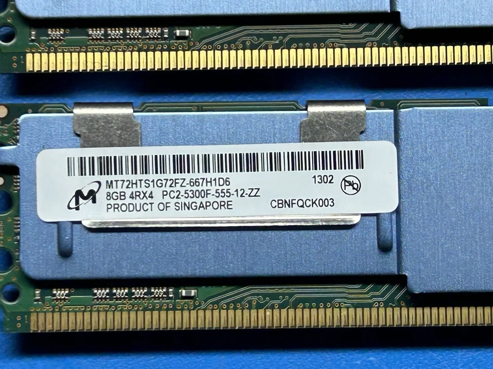 Micron 64GB PC2-5300F-555-12-ZZ 667 MHz DDR2 5300 - Image 2 of 3