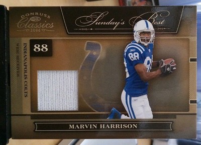 2006 Donruss Classics Marvin Harrison Game-Worn Patch /25 Indianapolis Colts 