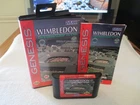 WIMBLEDON CHAMPIONSHIP TENNIS SEGA GENESIS COMPLETE CIB AUTHENTIC SEGA SPORTS