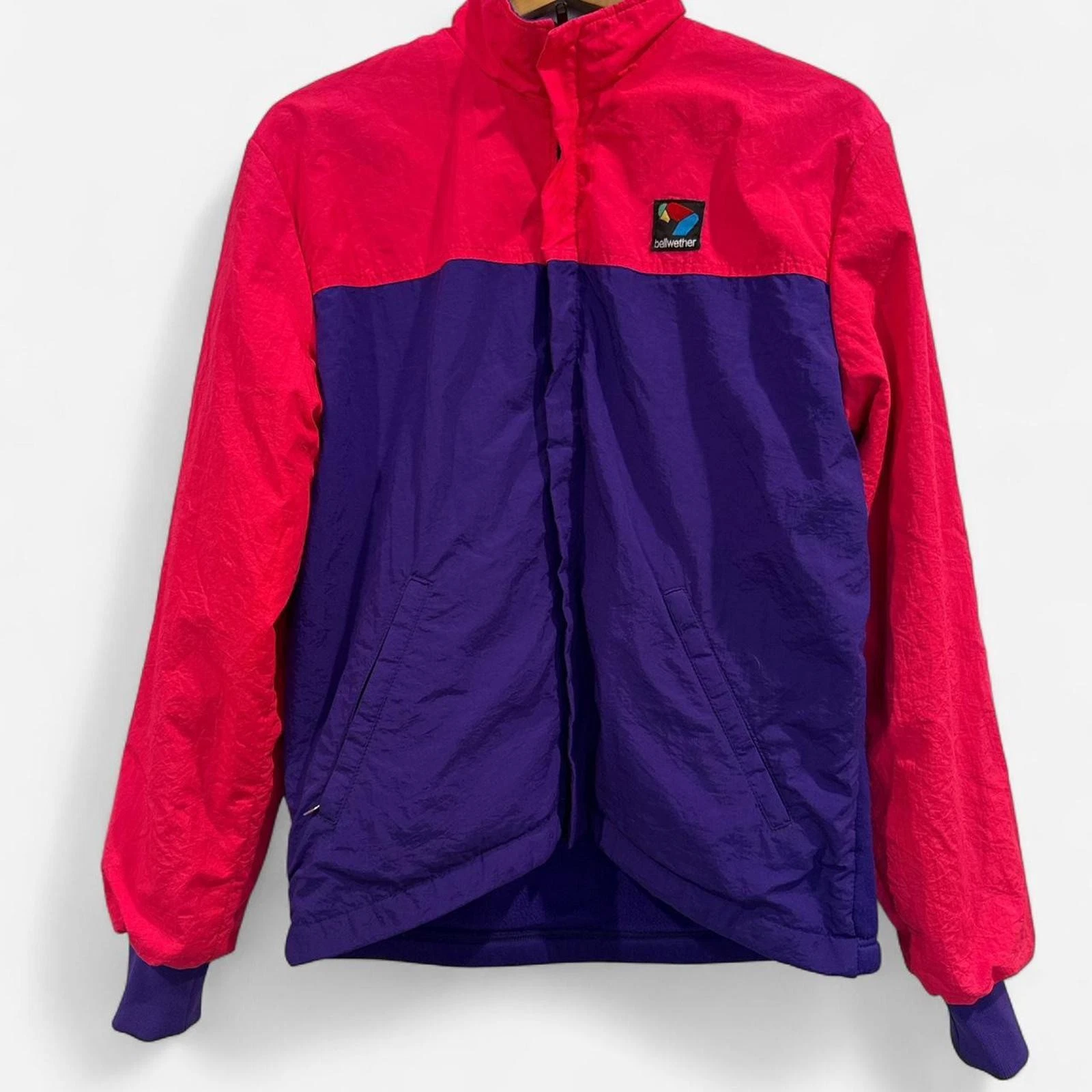 Bellweather Vintage 80's Men's Fuchsia and Purple Jacket Size Medium