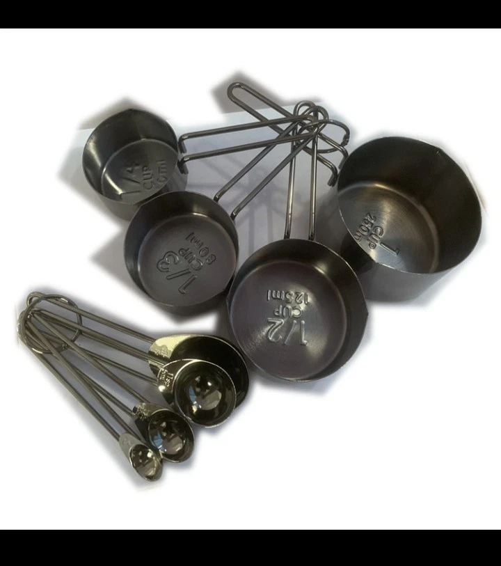 stainless steel measuring cups and spoons set
Opens in a new window or tab