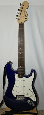 Squier Stratocaster Blue Electric Guitar Blue 6 String All accessories included 