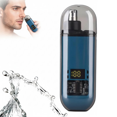 Portable Digital Nose Hair Trimmer, Rechargeable Waterproof Nasal Hair Cutter