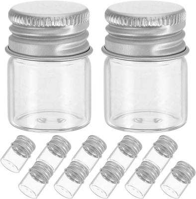 VOSAREA 12 Stück 5Ml Mini Glasflaschen Mit Deckel: Kleine Versiegelte Glasflasch