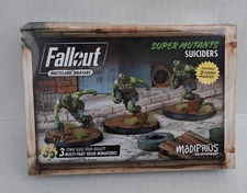 NIB Fallout: Wasteland Warfare-Super Mutants: Suiciders Modiphius 3 Scenic Bases