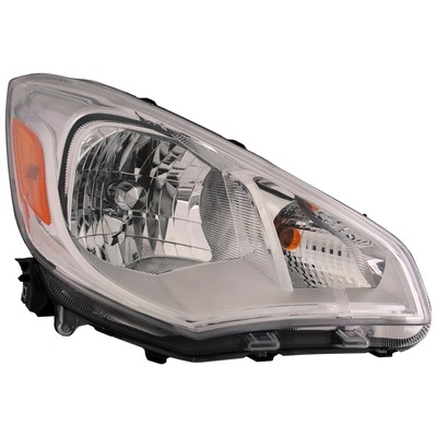 Headlight For 2017-2020 Mitsubishi Mirage G4 Right Side Chrome Housing Halogen