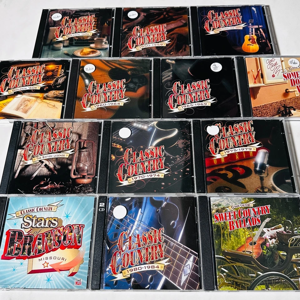 Time Life 13 CD Set Classic Country Hundreds Songs From 1950 - 1984 Biggest Hits Foto 2 de 4