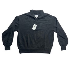 Lou Grey Signaturesoft Plush Charcoal Quarter Zip Pullover Sweatshirt XS