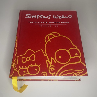 #ad #ad Simpsons World: The Ultimate Episode Guide Seasons 1 20 1st Print Hardcover Book $89.95