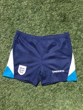 England 1996 Vintage football shorts waist 34"-36" Umbro rare