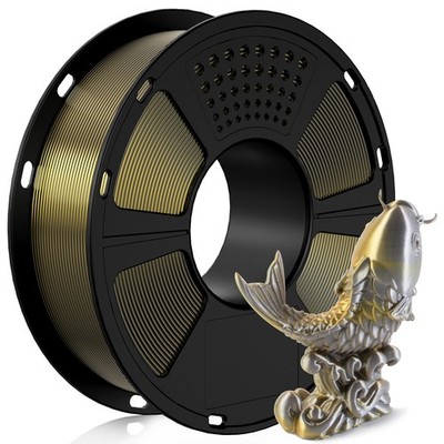 1KG Seide PLA GEEETECH 3D Drucker Filament Shiny Dual Color Gradient Gold+Silber