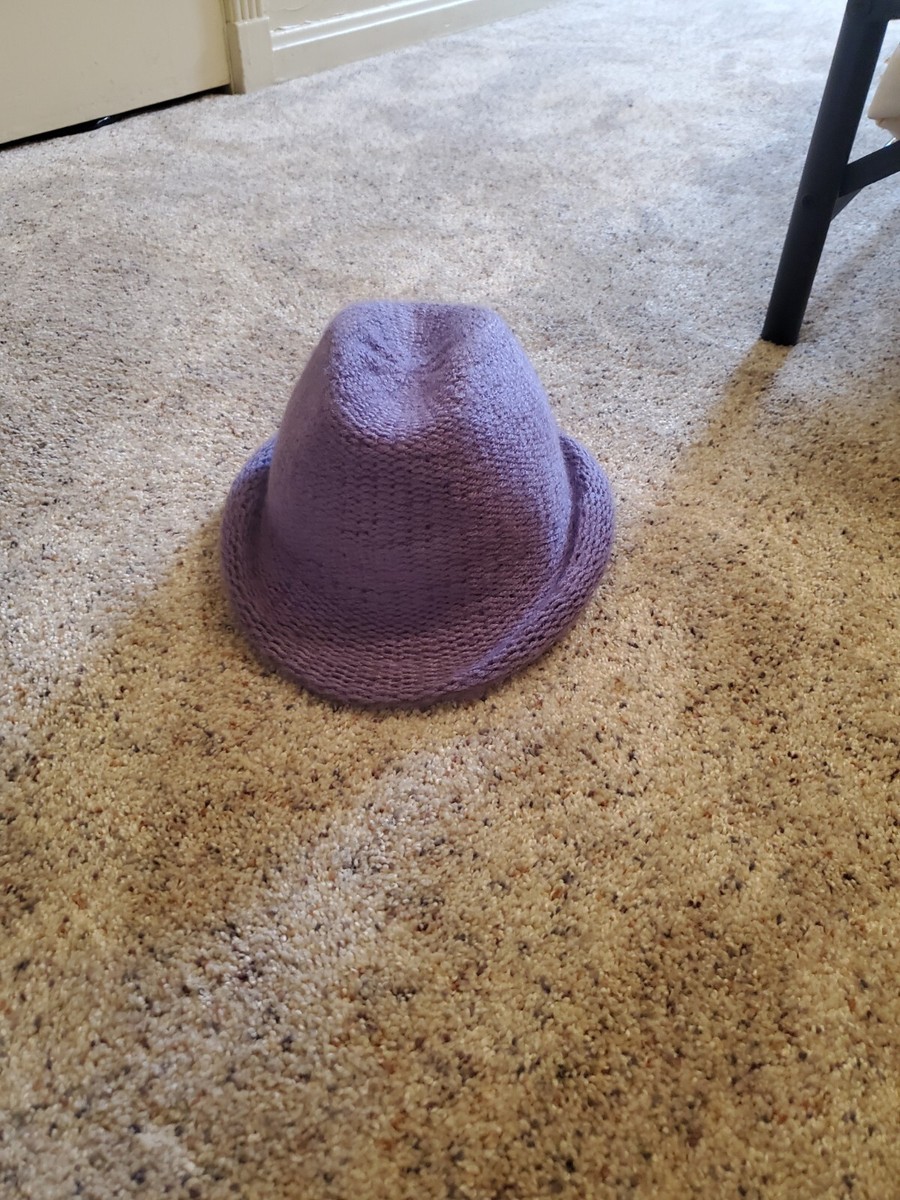 Vintage Jeffrey Lawrence for Lawrence Bentley Hat Gray Italian Knit Fedora S 1970s Gray Knit Vintage Fedora Hat – Cats Like Us main image 2