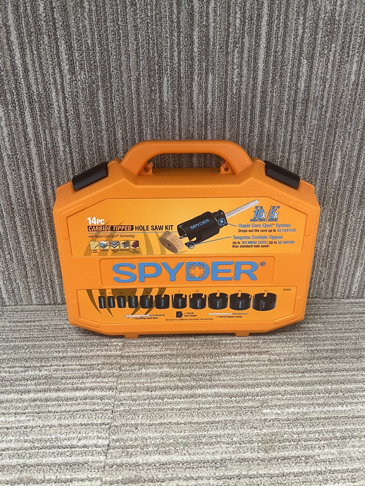 Spyder 600880 Tungsten Carbide Tipped (TCT), Wood/Masonry Hole Saw Set 14pc eBay