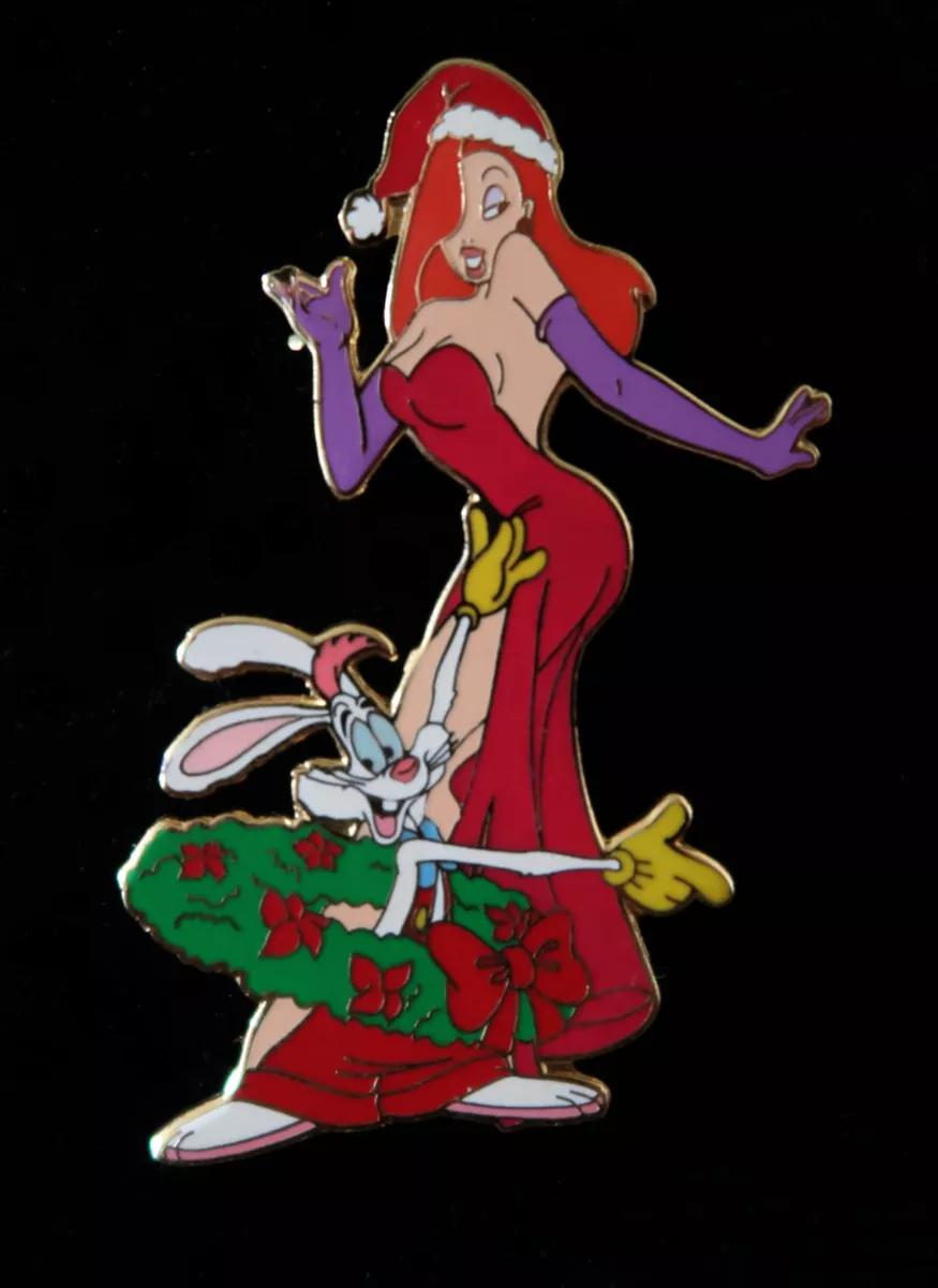 DISNEY SANTA JESSICA & ROGER RABBIT Christmas Wreath LE 100 PIN New On Card  | eBay