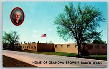 Vintage Postcard Home Of Grandma Brown's Baked Beans Mexico New York F12