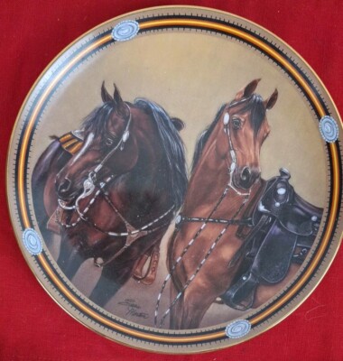 Danbury Mint Trailblazers By Susie Moron ''On The Range'' A Limited Edition D1433