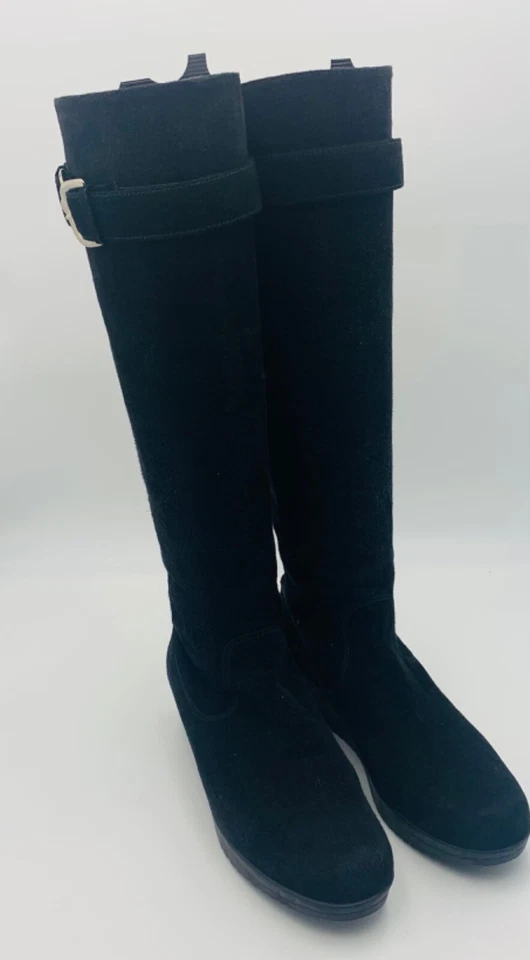 Botas negras de cuña de gamuza Stuart Weitzman - talla 9,5 Foto 3 de 4