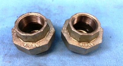 UNBRANDED STEEL PIPE UNION SIZE 1-1/4'' SA  150LB  (LOT OF 2)
